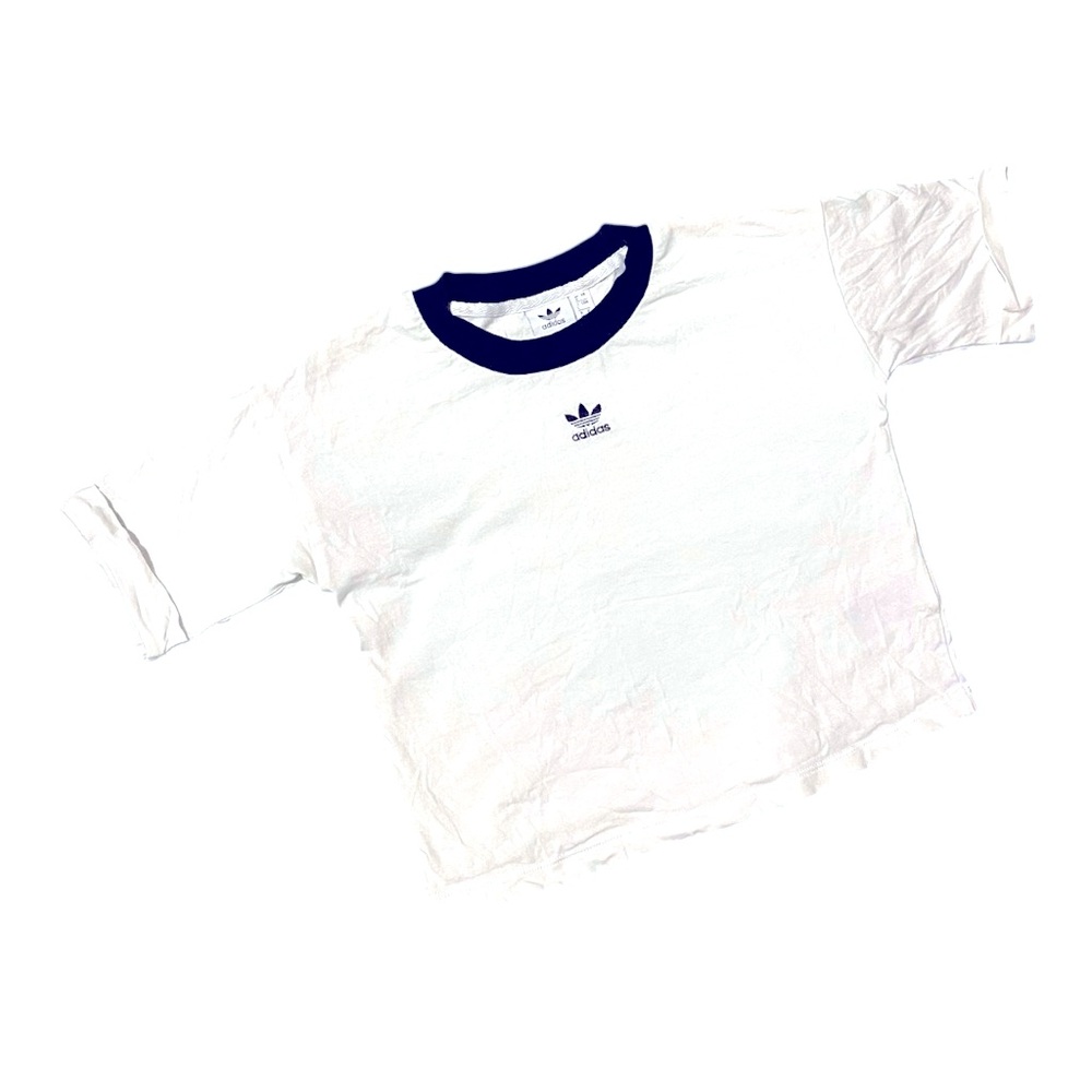 Women’s Adidas NWT White / Black Cropped Top